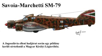Savoia-Marchetti SM-79 ex-jugoszlv (zskmny) bombz, 1941